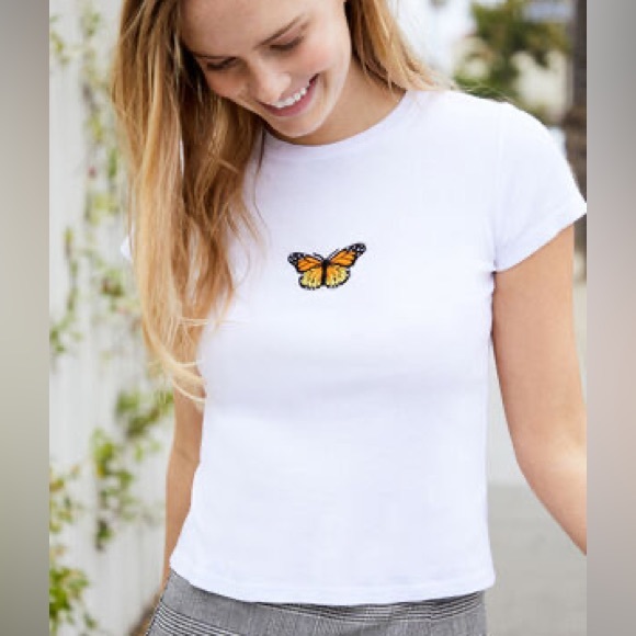 Brandy Melville Tops - Brandy Melville Butterfly Tee